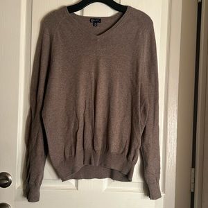 Men’s Brown J. Crew v neck sweater